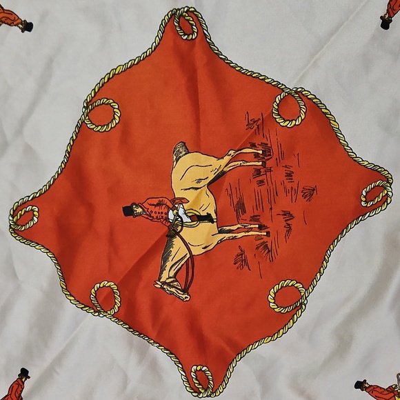 Equestrian Hunt Themed Silk Scarf - Picture 3 of 12